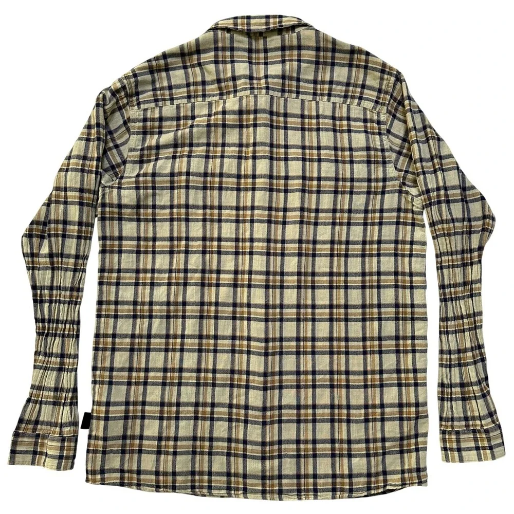 Patagonia Organic Cotton Plaid‎ Long Sleeve Button Down Shirt Mens L Lightweight